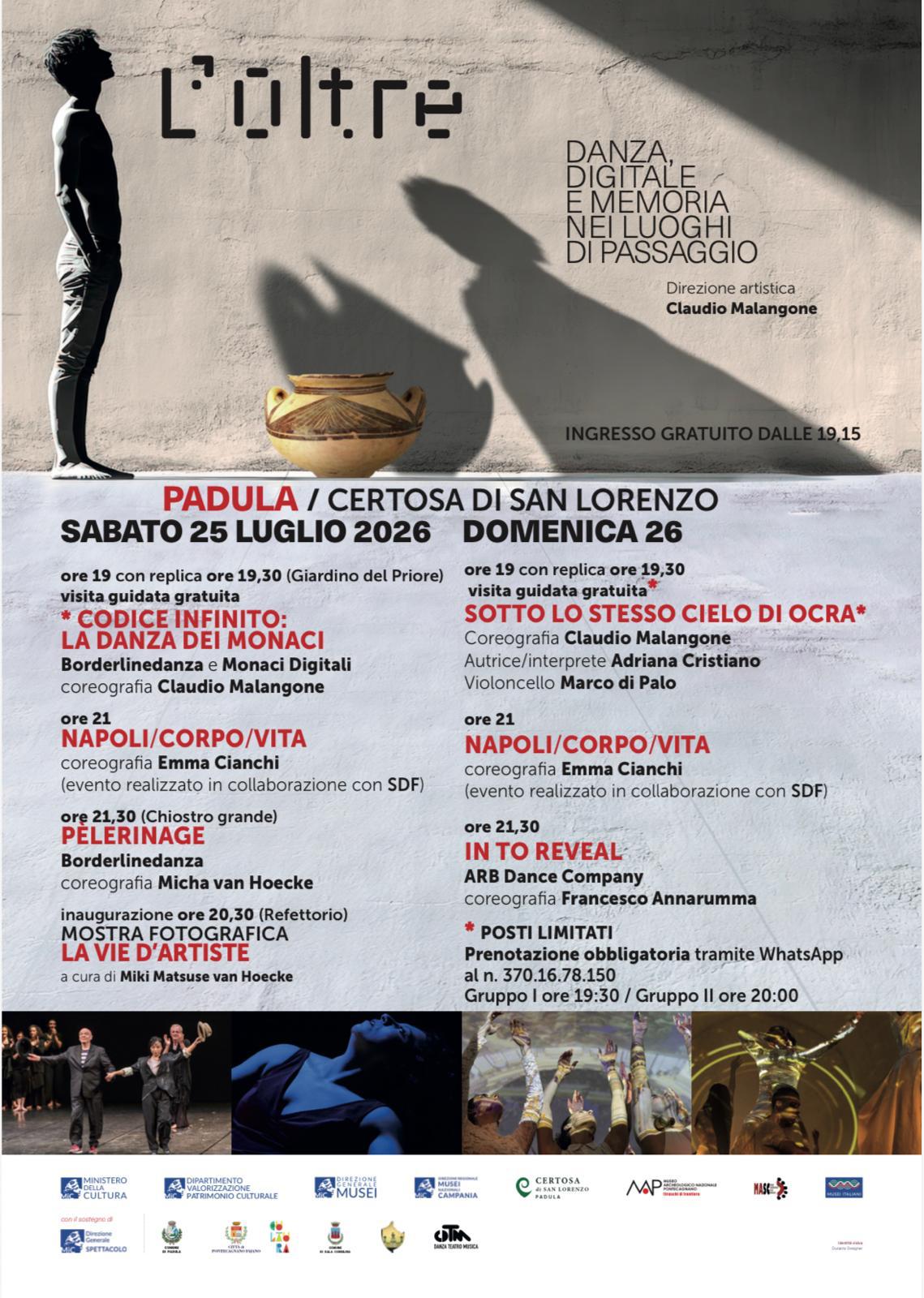L’Oltre. Danza, digitale e memoria nei luoghi di passaggio alla Certosa di San Lorenzo